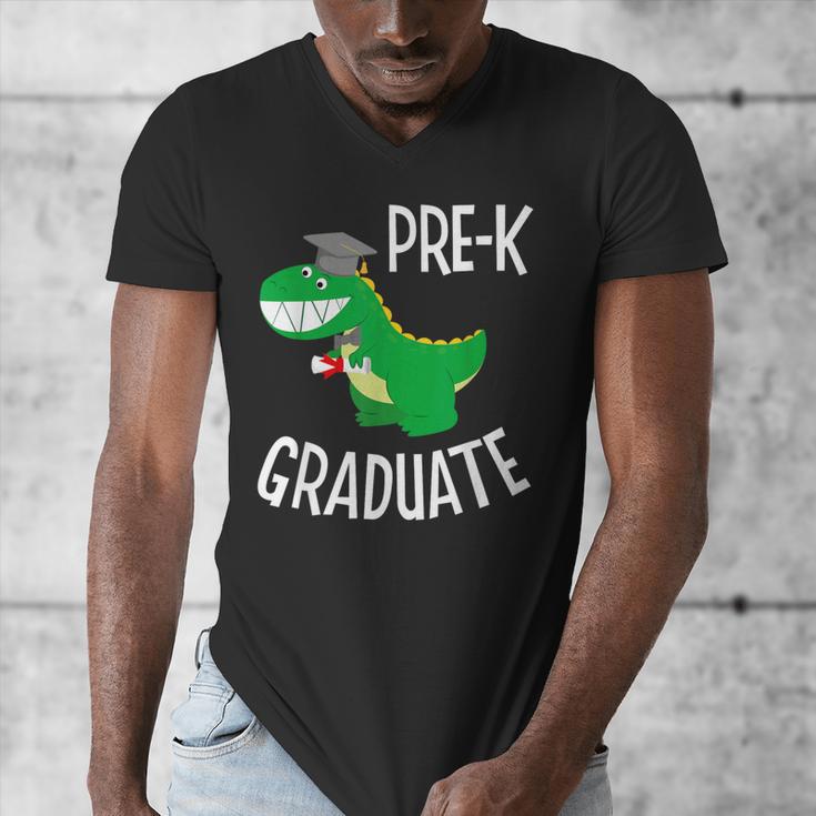 Preschool Graduation Preschooler Dinosaur Pre-K Dino Kids Men's V-Neck T-Shirt