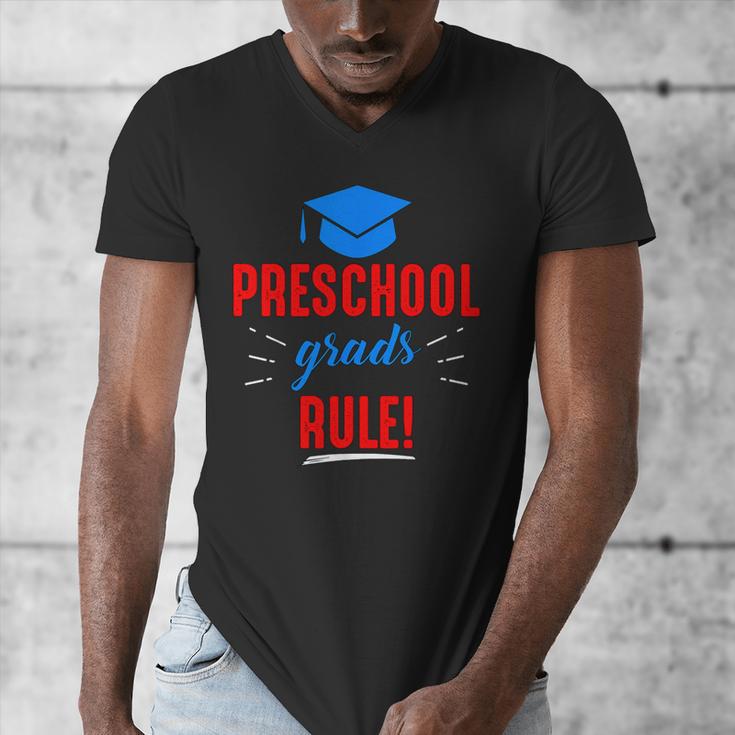 Preschooler Graduation Grad Cap Preschool Grads Rule Men's V-Neck T-Shirt