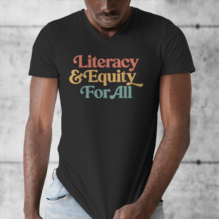 Protect Libraries Banned Books Literacy And Equity For All Men's V-Neck T-Shirt