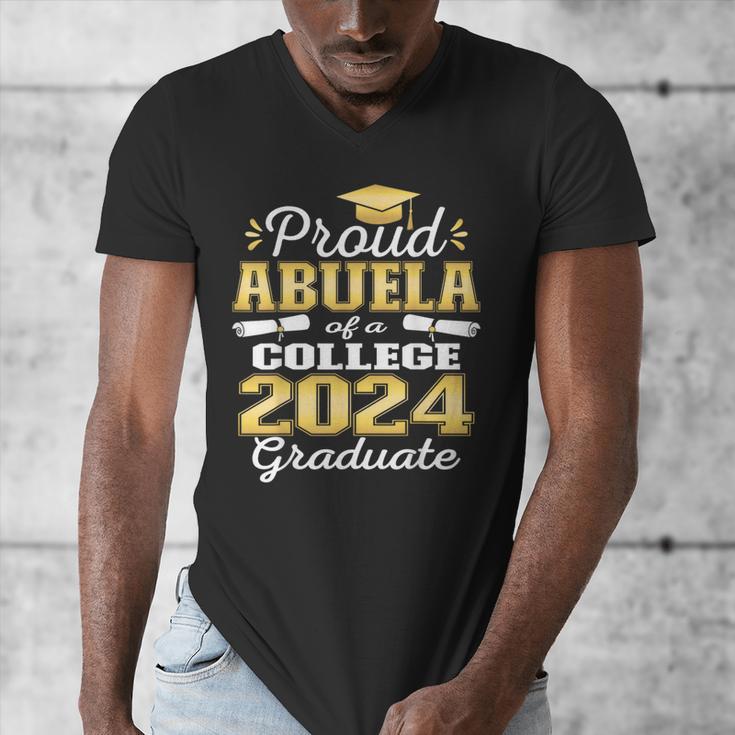 Proud Abuela Of 2024 College Graduate Family 24 Graduation Men's V-Neck T-Shirt