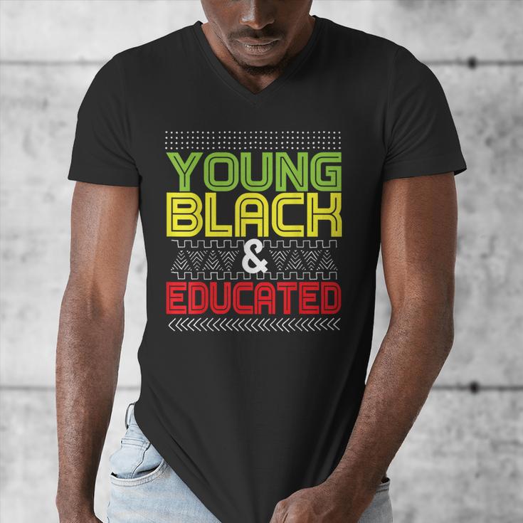 Proud African American Educated Graduation Men's V-Neck T-Shirt