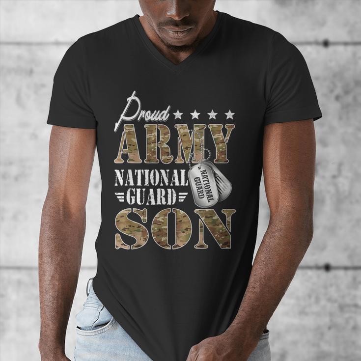 Proud Army National Guard Son National Guard Graduation Men's V-Neck T-Shirt