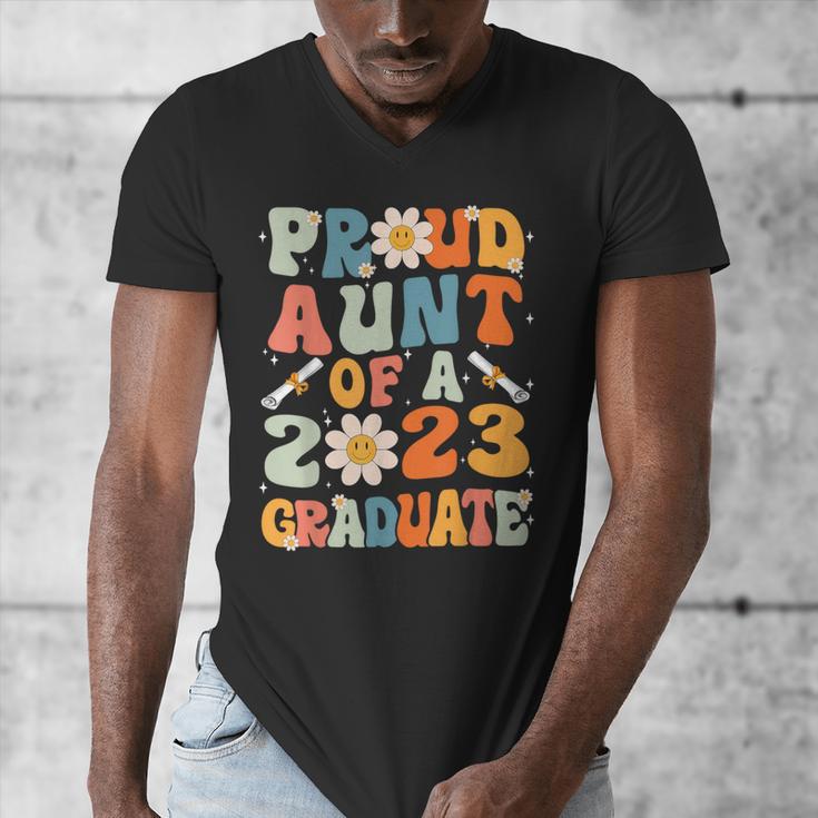 Proud Aunt Of A Class Of 2023 Graduated Graduation Women Men's V-Neck T-Shirt
