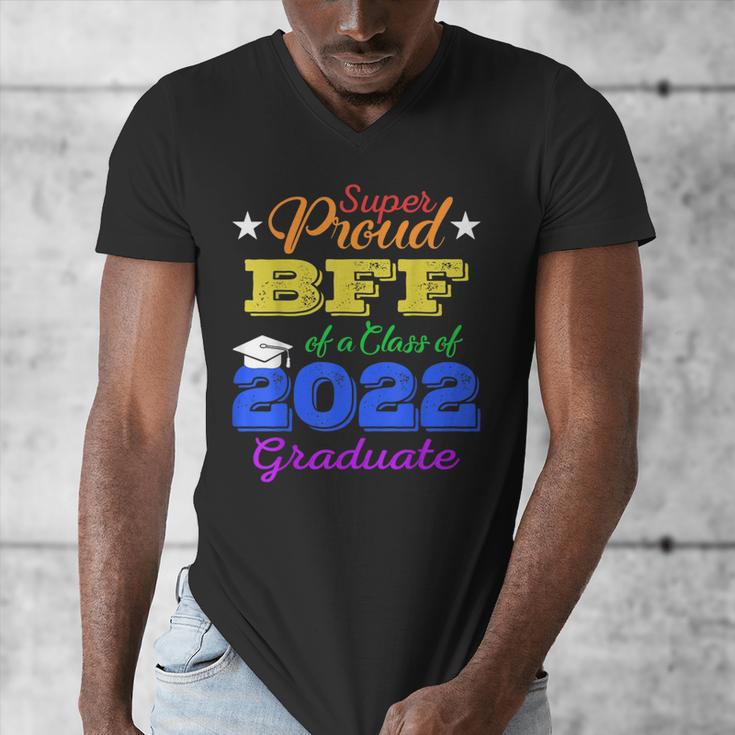 Proud Bff Of 2022 Graduate Class 2022 Graduation Family Men's V-Neck T-Shirt