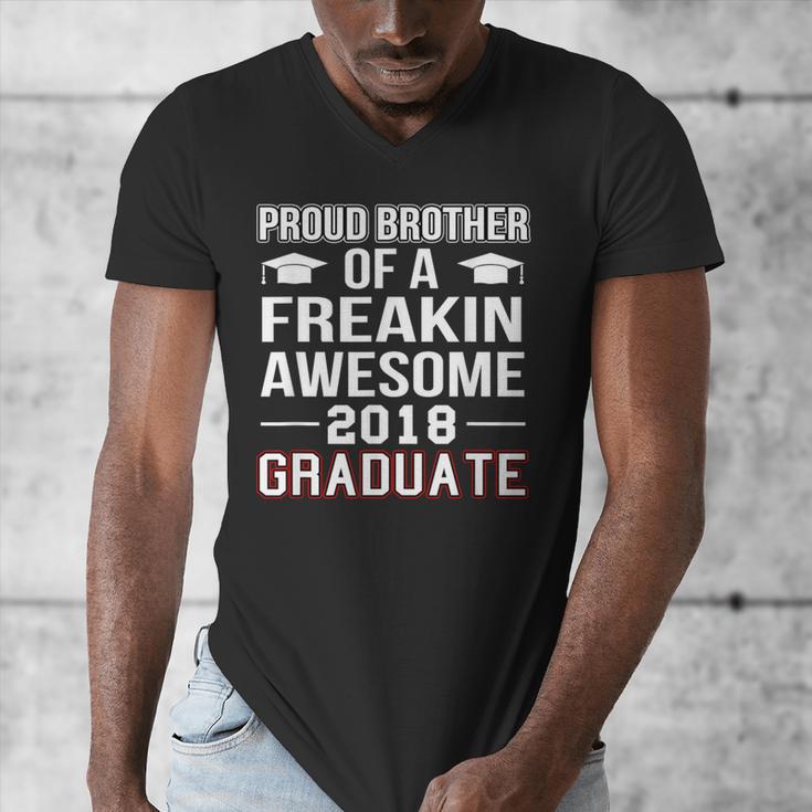 Proud Brother Of A 2018 Graduate Senior GraduationShirt Men's V-Neck T-Shirt