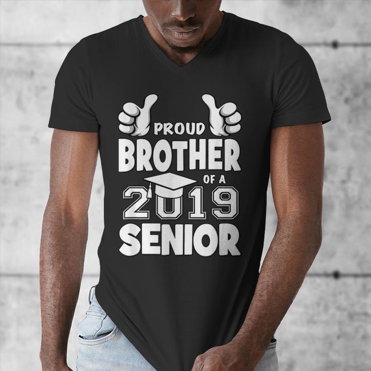 Proud Brother Of A 2019 Senior School Graduation Shirt Men's V-Neck T-Shirt