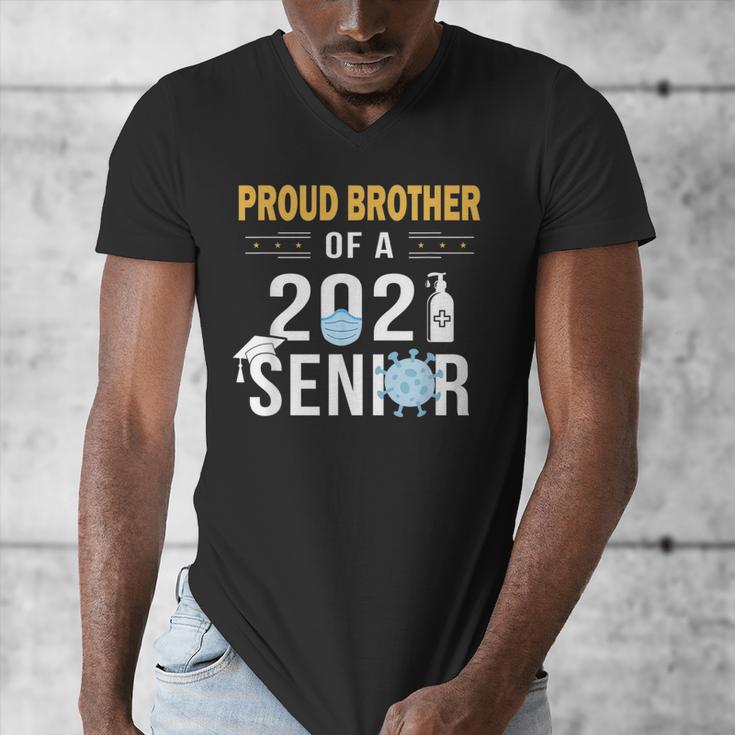 Proud Brother Of a 2021 Senior Shirt Graduation Men's V-Neck T-Shirt