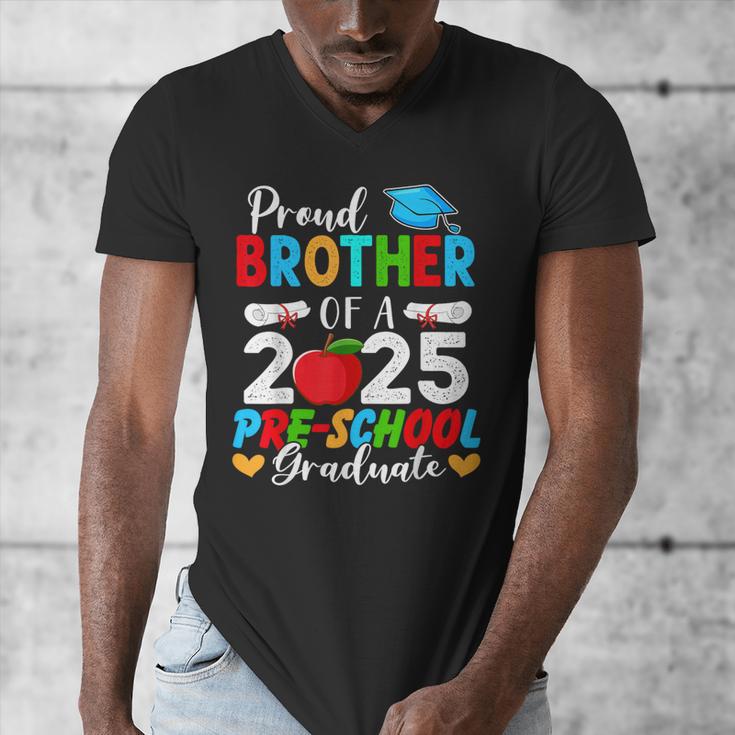 Proud Brother Of a 2025 Preschool Graduate Graduation Men's V-Neck T-Shirt