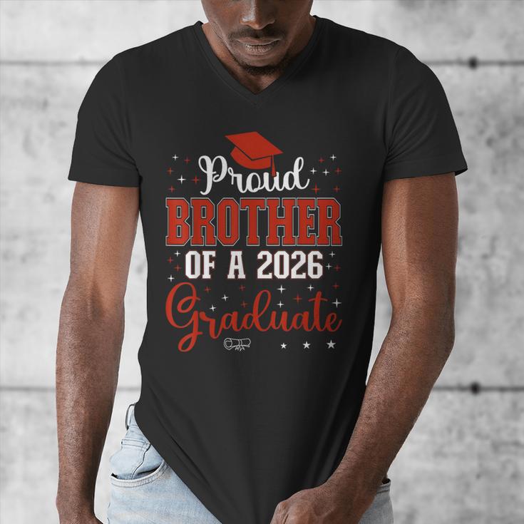 Proud Brother Of a Class Of 2026 Graduate For Graduation Men's V-Neck T-Shirt