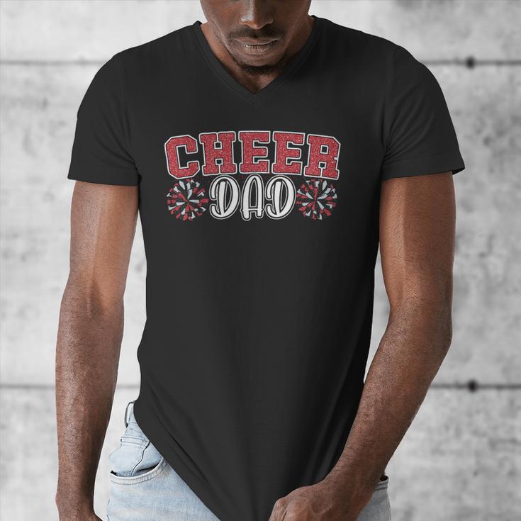 Proud Cheer Dad My Favorite Cheerleader Calls Me Daddy Men Men's V-Neck T-Shirt Proud Cheer Dad My Favorite Cheerleader Calls Me Daddy Men Men's V-Neck T-Shirt
