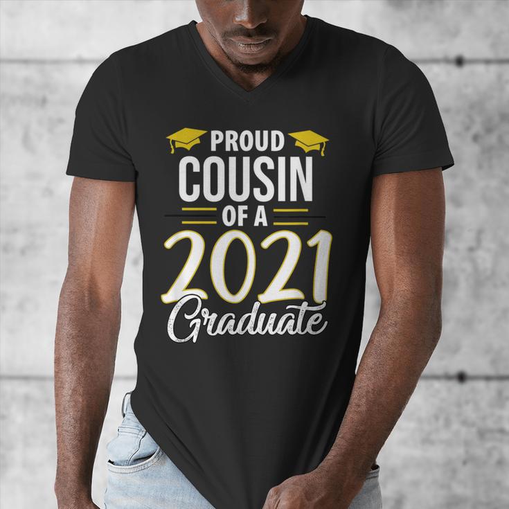 Proud Cousin Of A 2021 Graduate Graduation Clothes MBA PhD Men's V-Neck T-Shirt