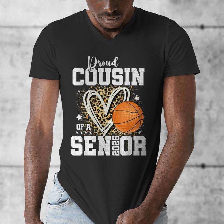 Proud Cousin Of A 2026 Senior Basketball Graduation Leopard Men's V-Neck T-Shirt