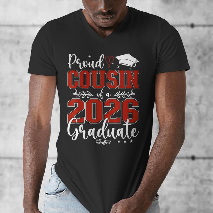 Proud Cousin Of a Class Of 2026 Graduate Senior Graduation Men's V-Neck T-Shirt