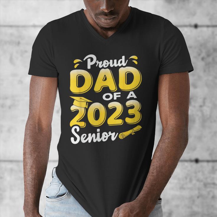 Proud Dad Of A 2023 Senior Graduation Men's V-Neck T-Shirt