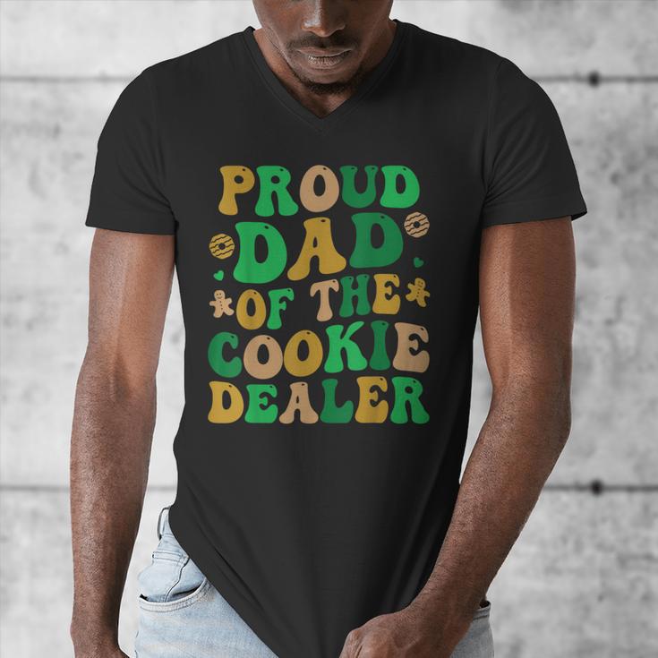 Proud Dad Of a Cookie Dealer Scout Troop Cookie Dealer Girls Men's V-Neck T-Shirt