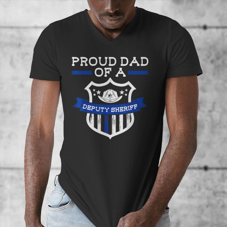 Proud Dad Of a Deputy Sheriff Deputy Sheriff Men's V-Neck T-Shirt
