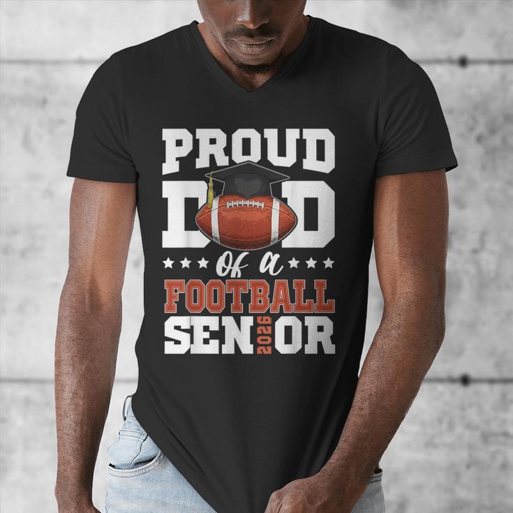 Proud Dad Of a Football Senior 2026 Graduation Men's V-Neck T-Shirt