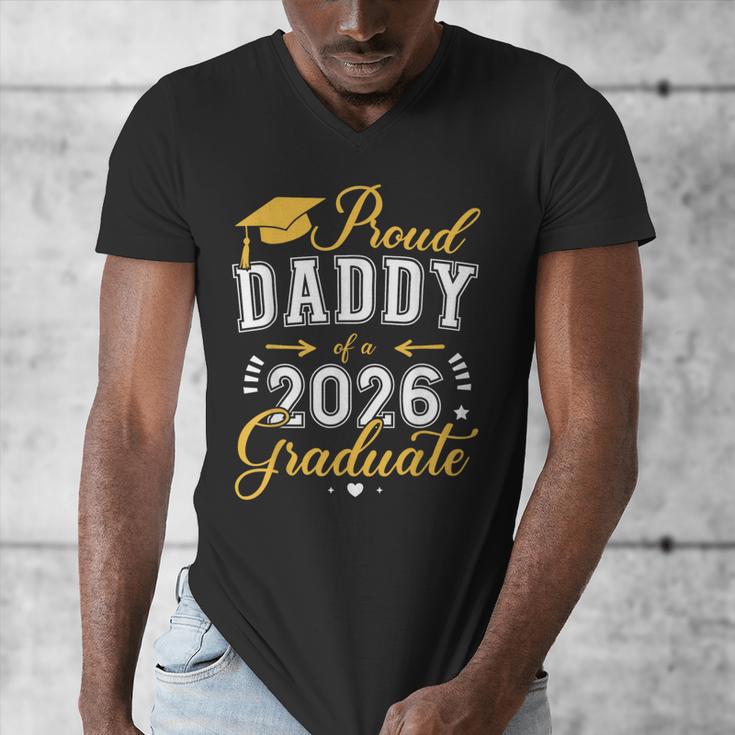 Proud Daddy Of a Class Of 2026 Graduate For Graduation Men's V-Neck T-Shirt