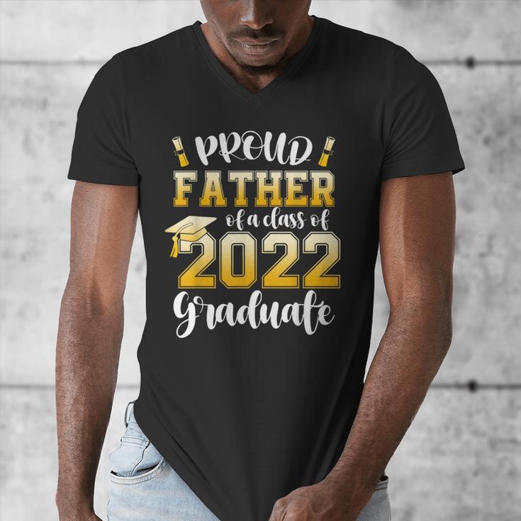 Proud Father Of a Class Of 2022 Graduate Graduation 2022 Men's V-Neck T-Shirt