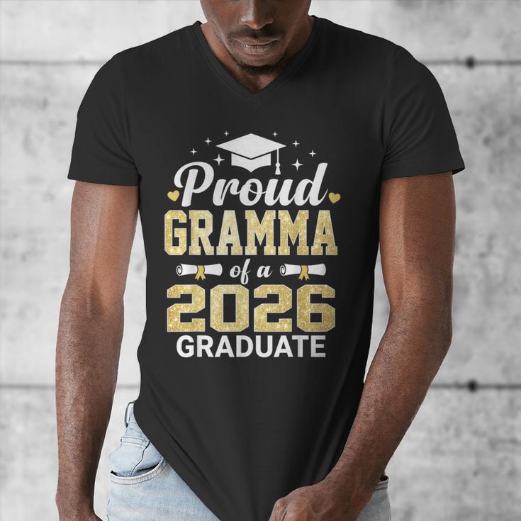 Proud Gramma Of A 2026 Graduate Class Of Graduation Men's V-Neck T-Shirt
