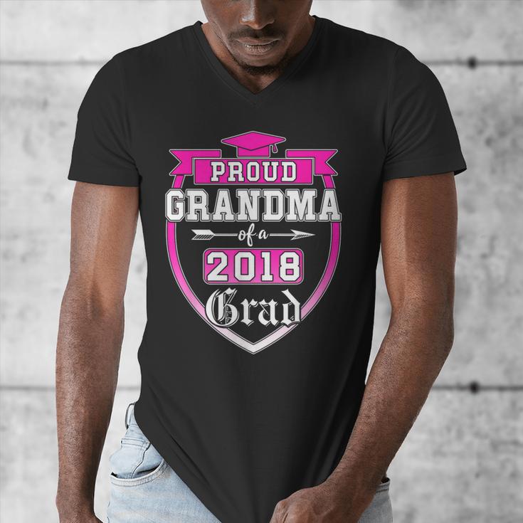 Proud Grandma Of a 2018 Grad Graduation Family Men's V-Neck T-Shirt