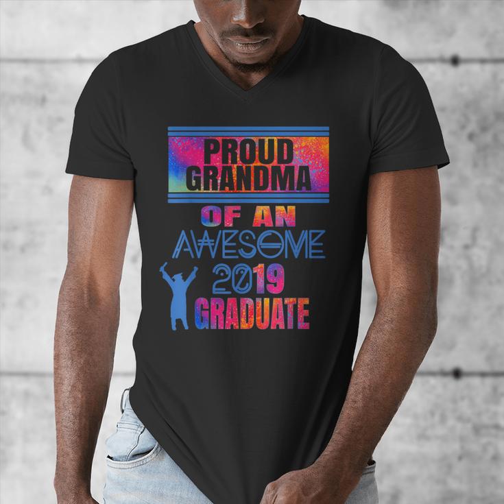 Proud Grandma Of A 2019 Graduate Senior Class Graduation Men's V-Neck T-Shirt