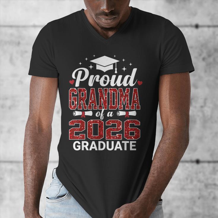 Proud Grandma Of A 2026 Graduate Class Of Graduation Men's V-Neck T-Shirt