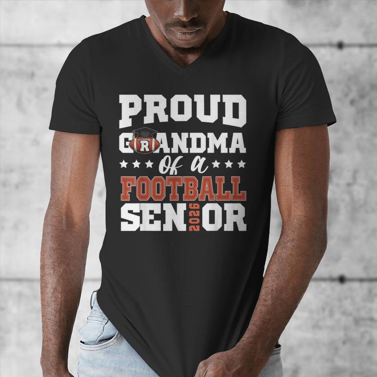 Proud Grandma Of a Football Senior 2026 Graduation Men's V-Neck T-Shirt