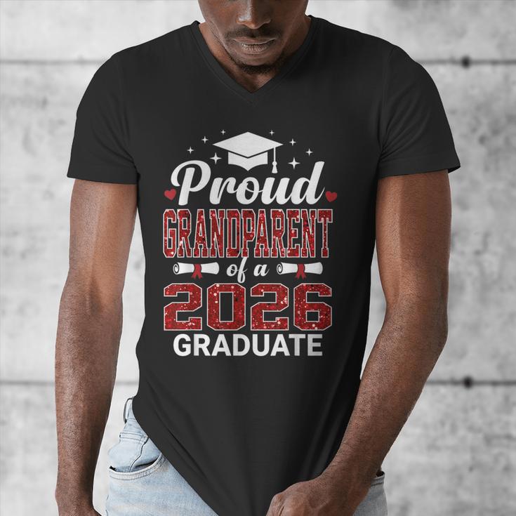 Proud Grandparent Of A 2026 Graduate Class Of Graduation Men's V-Neck T-Shirt