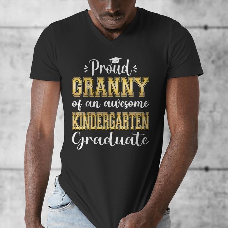 Proud Granny Of Kindergarten Graduate 2024 Graduation Granny Men's V-Neck T-Shirt