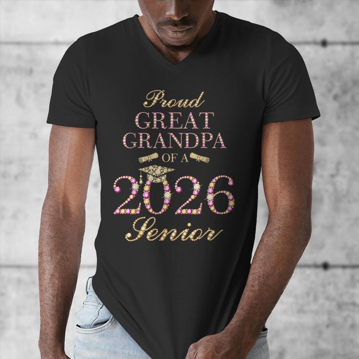 Proud Great Grandpa Of A 2026 Senior Graduate Graduation Men's V-Neck T-Shirt