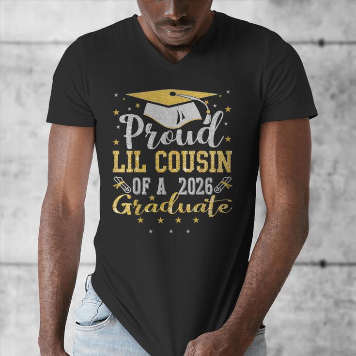 Proud Lil Cousin Of a 2026 Graduate Class Senior Graduation Men's V-Neck T-Shirt