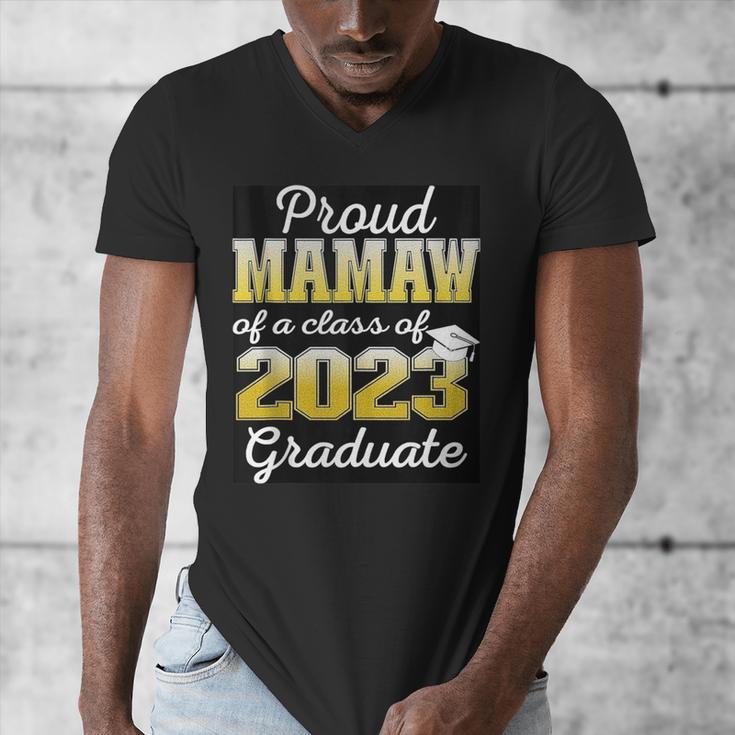 Proud Mamaw Of 2023 Graduate Class 2023 Graduation Family Men's V-Neck T-Shirt