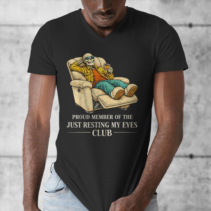 Proud Member Of The Just Resting My Eyes Club Dad Men's V-Neck T-Shirt