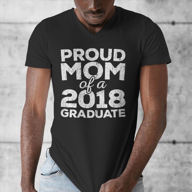 Proud Mom Of A 2018 Graduate Senior Class Graduation T-Shirt Men's V-Neck T-Shirt