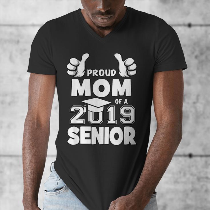Proud Mom Of A 2019 Senior School Graduation Shirt Men's V-Neck T-Shirt
