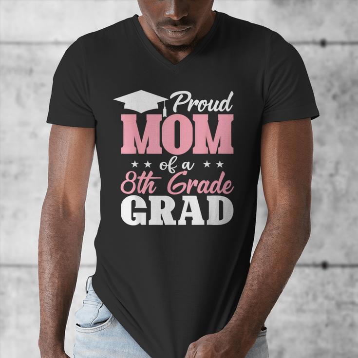 Proud Mom Of An Awesome 8th Grade Graduate 2026 Graduation Men's V-Neck T-Shirt
