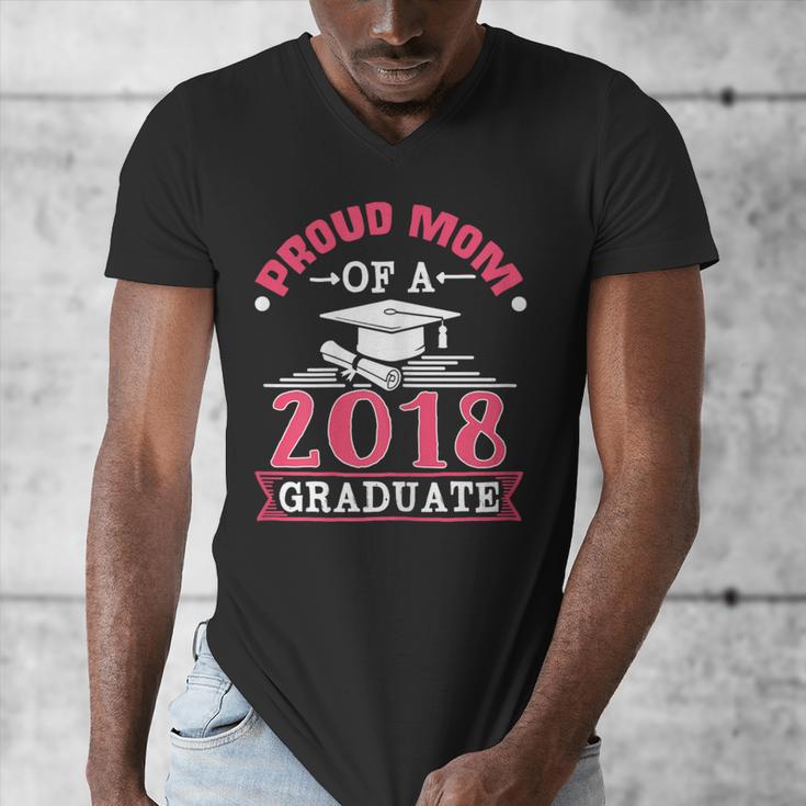 Proud Mom Of A Class 2018 Graduate Graduation T-Shirt Men's V-Neck T-Shirt