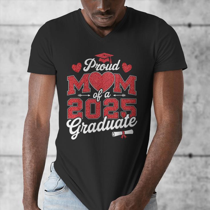 Proud Mom Of a Class Of 2025 Graduate Senior Graduation Men's V-Neck T-Shirt
