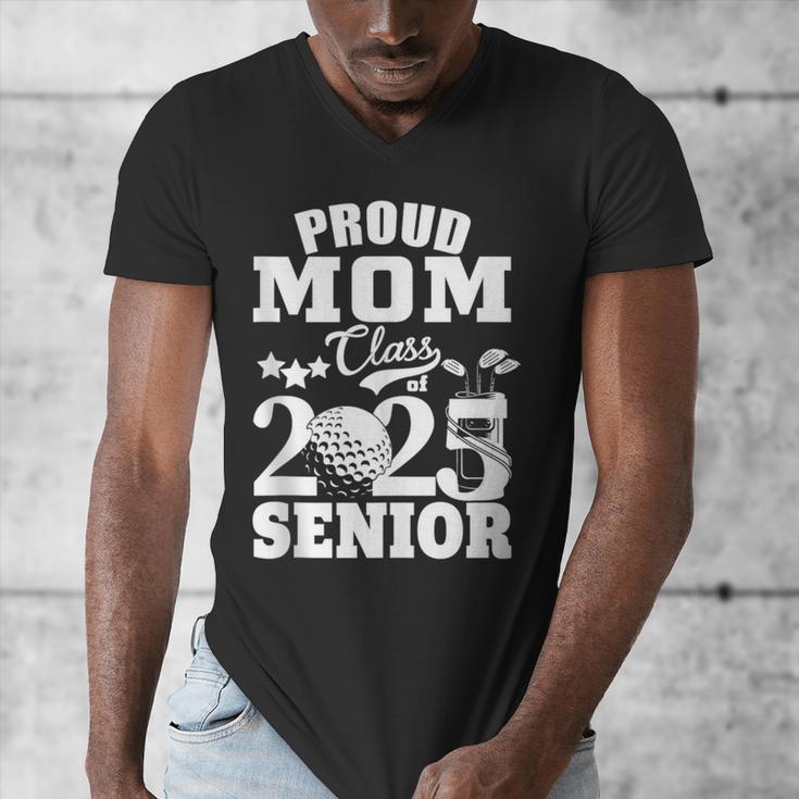 Proud Mom Class Of 2025 Graduation Senior Golf Player Mom Men's V-Neck T-Shirt