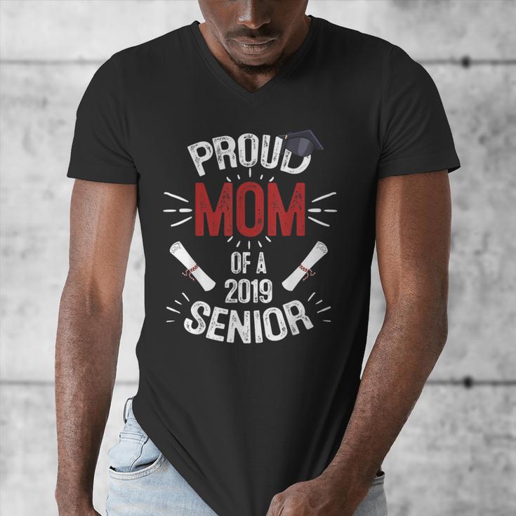 Proud Mom Mother Of a 2019 Graduate TShirt Graduation Men's V-Neck T-Shirt