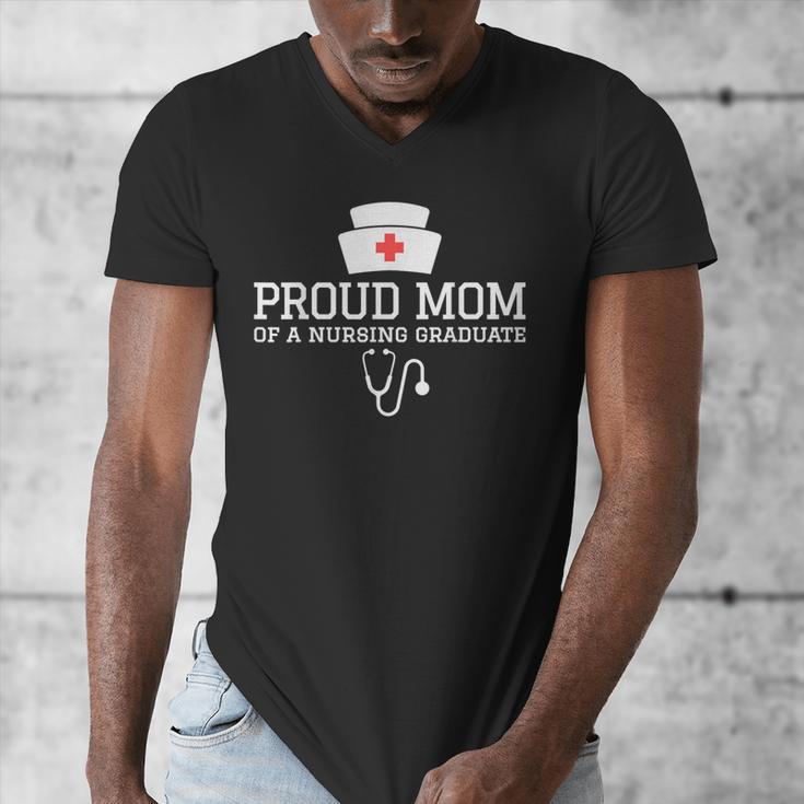 Proud Mom Of a Nursing Graduate Nurse Senior 2026 Graduation Men's V-Neck T-Shirt