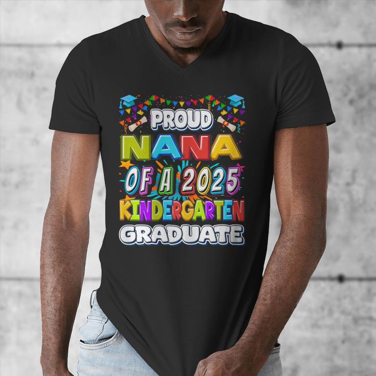 Proud NANA Of a 2025 Kindergarten Graduate Graduation Men's V-Neck T-Shirt