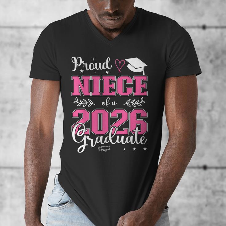 Proud Niece Of a Class Of 2026 Graduate For Graduation Men's V-Neck T-Shirt
