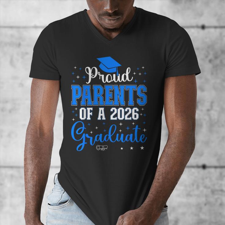 Proud Parents Of a Class Of 2026 Graduate For Graduation Men's V-Neck T-Shirt