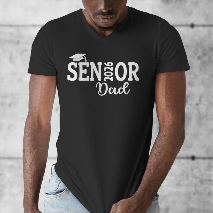 Proud Senior Dad 2026 Senior 2026 Dad Class Of 2026 Father Men's V-Neck T-Shirt