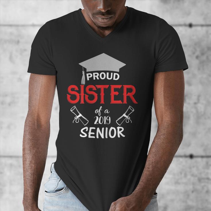 Proud Sister Of a 2019 Senior Graduation Family Men's V-Neck T-Shirt