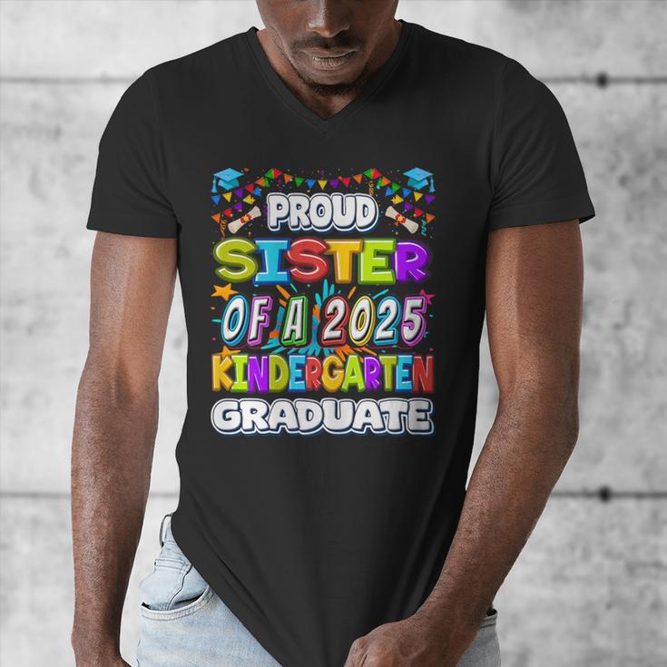 Proud SISTER Of a 2025 Kindergarten Graduate Graduation Men's V-Neck T-Shirt