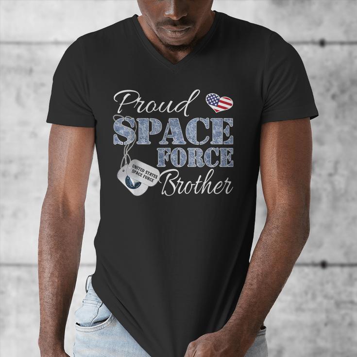 Proud Space Force Brother Space Force Graduation Tee Men's V-Neck T-Shirt