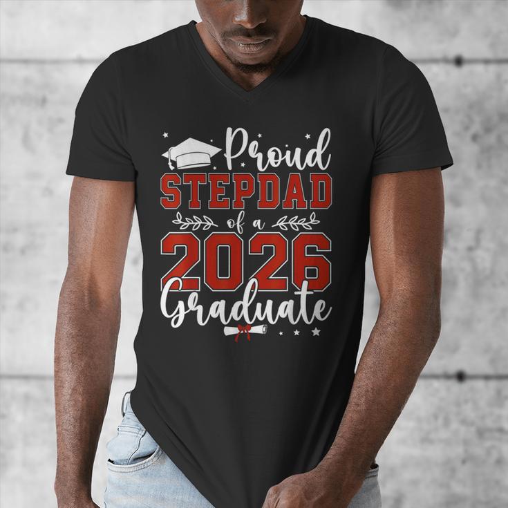Proud Stepdad Of a Class Of 2026 Graduate For Graduation Men's V-Neck T-Shirt